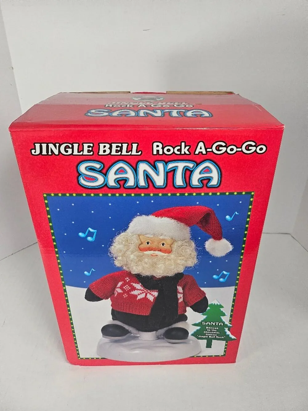 Vintage Jingle Bell Rock A Go Go Santa Animated Dancing Musical 12